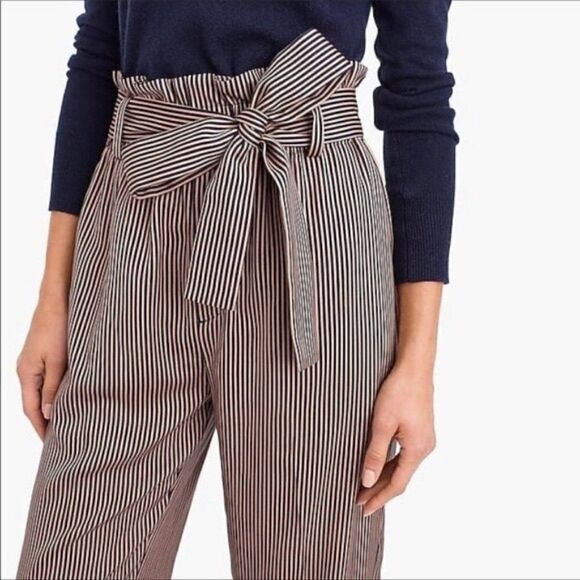 NWOT J Crew Point Sur High Rise Paper Bag Waist Pants - Picture 2 of 9